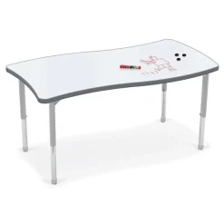 Hierarchy Porcelain Steel Dry Erase Activity Tables