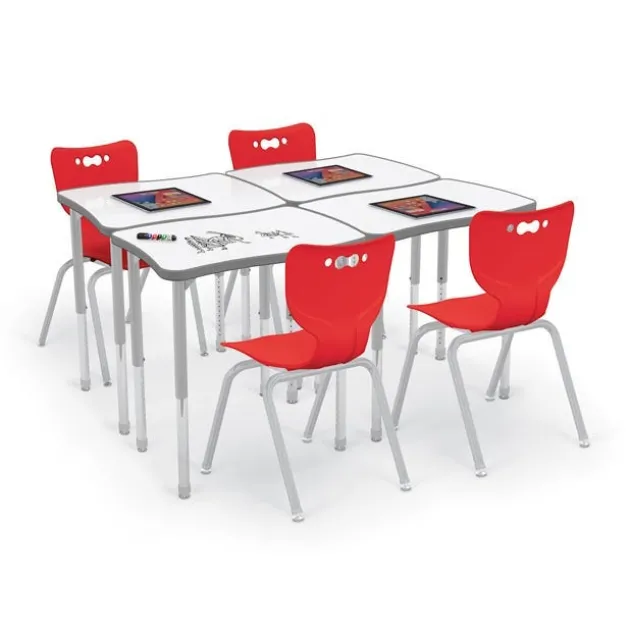Hierarchy Porcelain Steel Dry Erase Desks