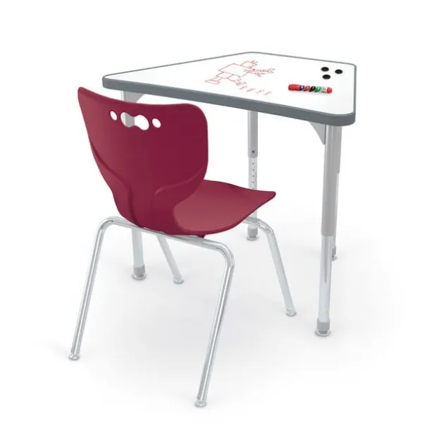 Hierarchy Porcelain Steel Dry Erase Desks