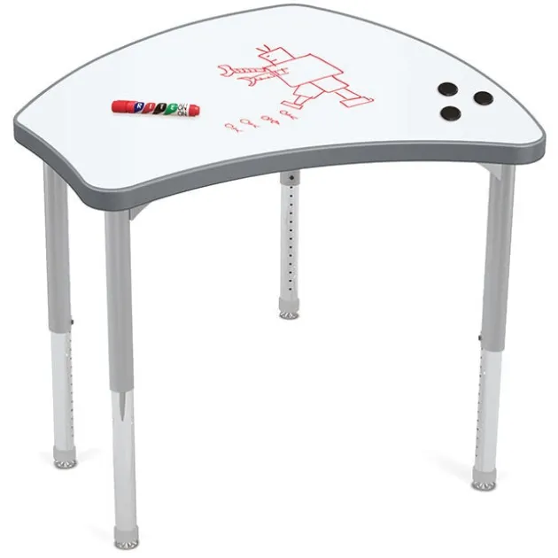 Hierarchy Porcelain Steel Dry Erase Desks