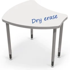 Hierarchy Shapes Desks with Dry Erase Top