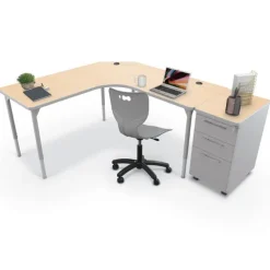 Hierarchy Sit to Stand Corner L-Shaped Desk