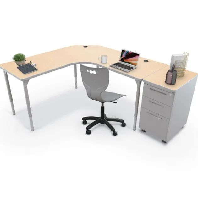 Hierarchy Sit to Stand Corner L-Shaped Desk