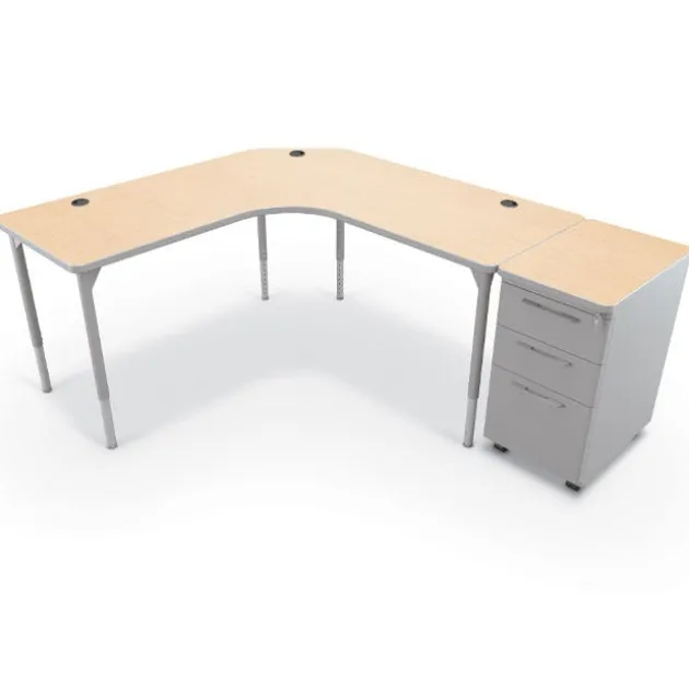 Hierarchy Sit to Stand Corner L-Shaped Desk