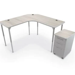 Hierarchy Sit to Stand Corner L-Shaped Desk