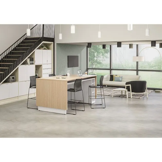 Hoopz Bar Height Stool with Contoured Back