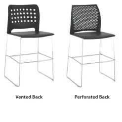 Hoopz Bar Height Stool with Contoured Back