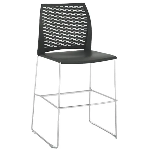 Hoopz Bar Height Stool with Contoured Back