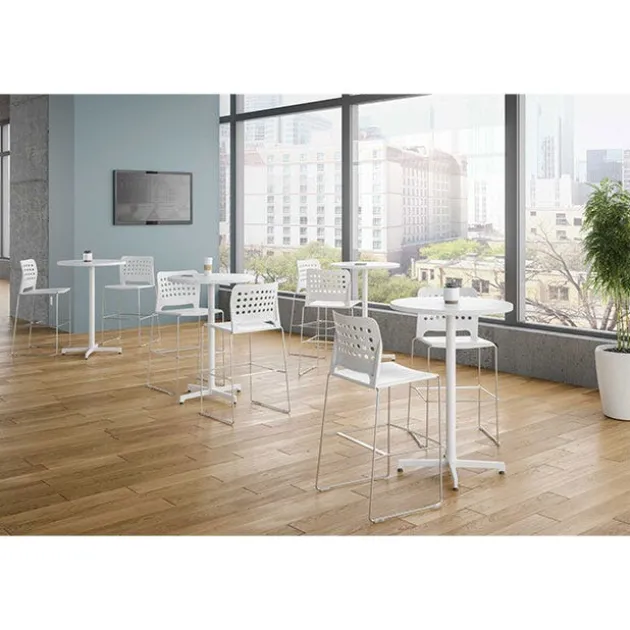 Hoopz Bar Height Stool with Contoured Back