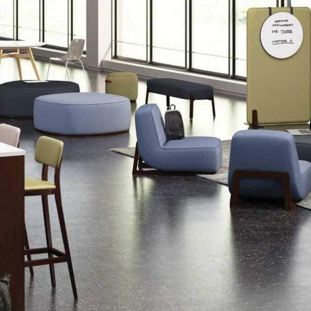 Indie Large Square Pouf - 12" H