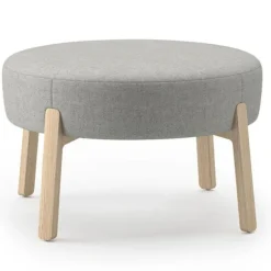 Indie Round Ottoman - 16-1/2" H