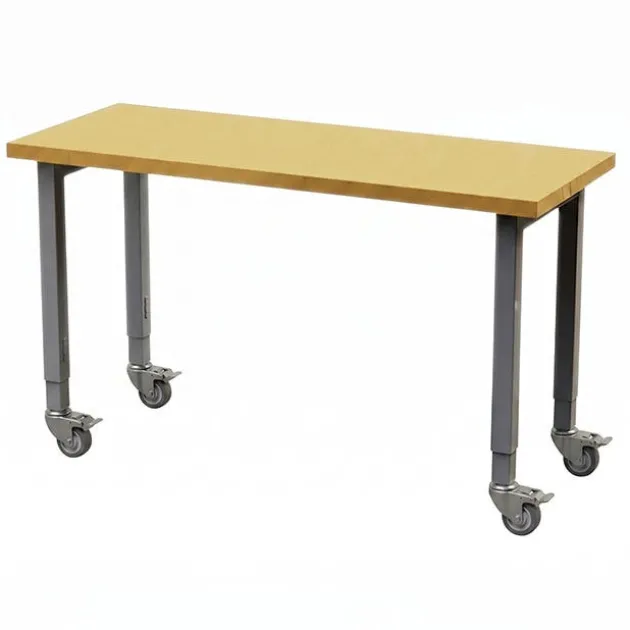 Innovation N Butcher Block Table with Casters (60'' W X 24'' D)