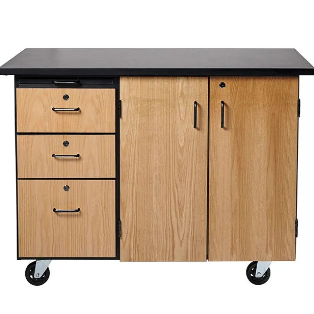 Instructor Mobile Science Cabinet with Chem-Res Top (48" x 28")