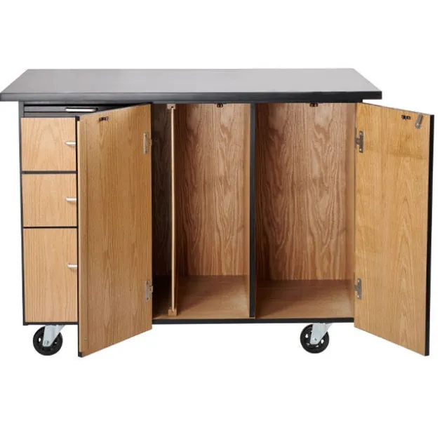 Instructor Mobile Science Cabinet with Chem-Res Top (48" x 28")