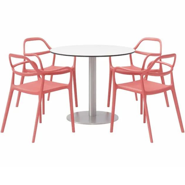 Ivy Round Table and Dali Stack Chair Package