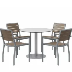 Ivy Series Round Outdoor Table & Chair Sets