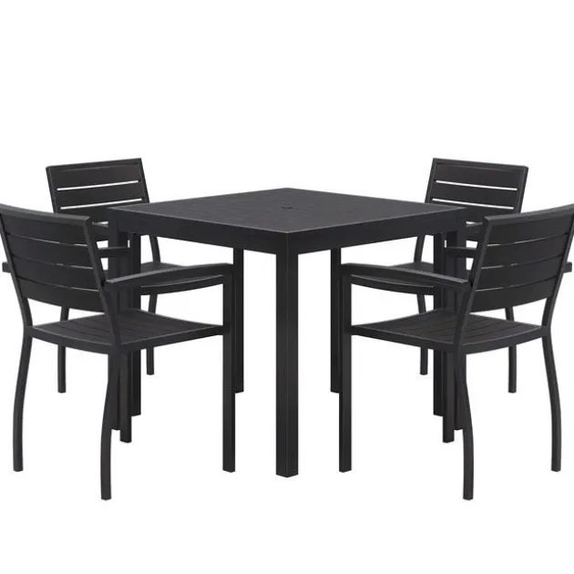 Ivy Series Square Outdoor Table Set w/ 4 Chairs