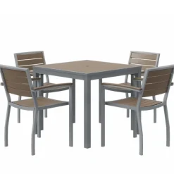 Ivy Series Square Outdoor Table Set w/ 4 Chairs