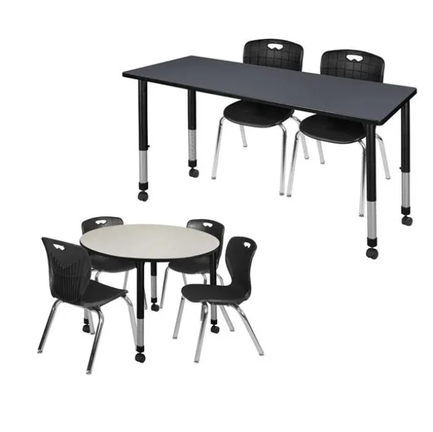 Kee Mobile Classroom Table & Andy Stack Chair Package