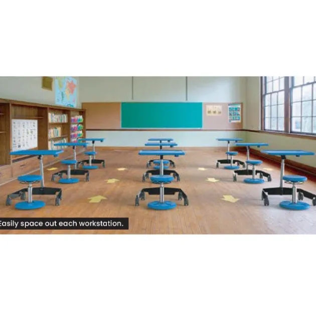 Kids Adjustable Sit-Stand Mobile Student Desk