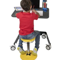 Kids Adjustable Sit-Stand Mobile Student Desk