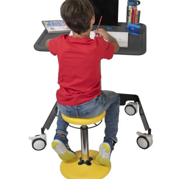 Kids Adjustable Sit-Stand Mobile Student Desk