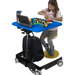 Kids Adjustable Sit-Stand Mobile Student Desk