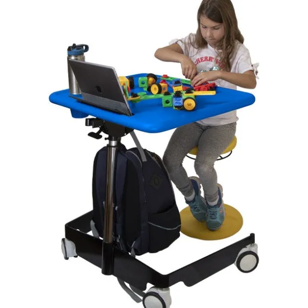 Kids Adjustable Sit-Stand Mobile Student Desk