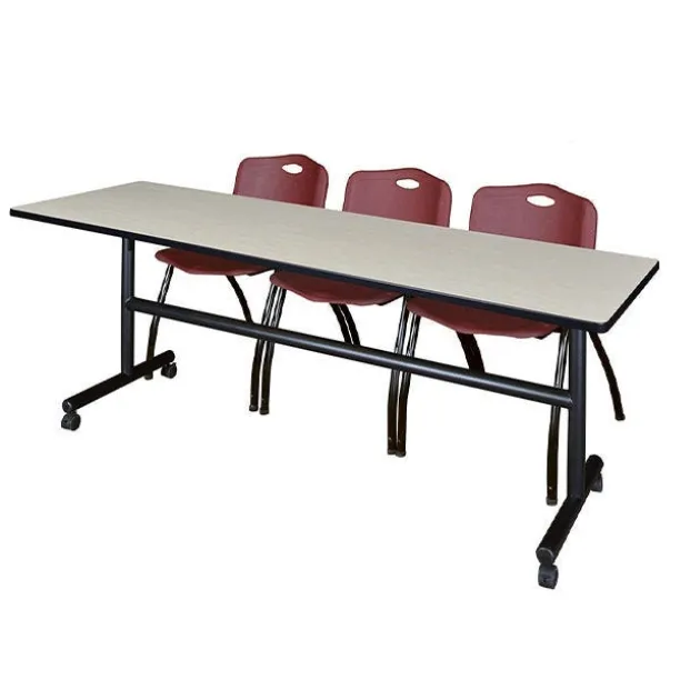 Kobe Flip Top Training Table & M Stacker 4700 Chairs