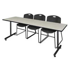 Kobe Training Table & Zeng Stack Chairs
