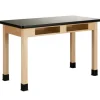 Laminate Maple Science Table with Book Compartment (24'' D X 72'' W)