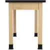 Laminate Maple Science Table with Book Compartment (30'' D X 72'' W)