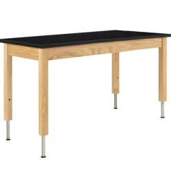 Laminate Top, Adjustable Wooden Leg Science Table (24'' D X 60'' W)