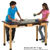 Laminate Top Hardwood Science Table with Book Compartments (21'' D X 72'' W)