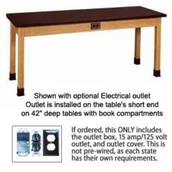 Laminate Top, Hardwood Science Table (21'' D X 54'' W)