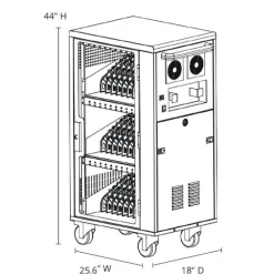 Laptop and Tablet USB-C Charging Cart (30-Devices)