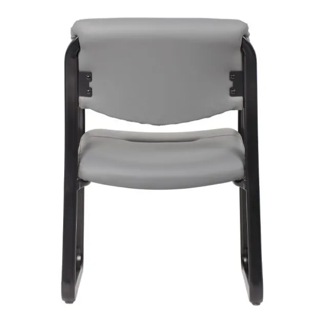 Leather Sled Base Guest Chair