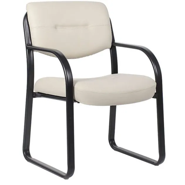 Leather Sled Base Guest Chair