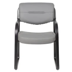 Leather Sled Base Guest Chair
