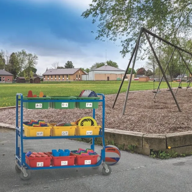 Library on Wheels Storage Cart