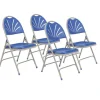 Lightweight Fan Back Polyfold Folding Chairs (4 Pack)