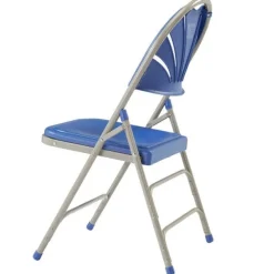 Lightweight Fan Back Polyfold Folding Chairs (4 Pack)
