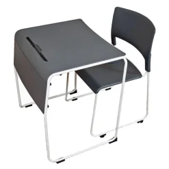 Lightweight Stackable Student Desk and Chair Package
