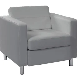 Lux Faux Leather Club Chair