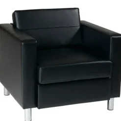 Lux Faux Leather Club Chair