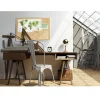 Magnetic Porcelain Projection Whiteboard with Map Rail by Ghent