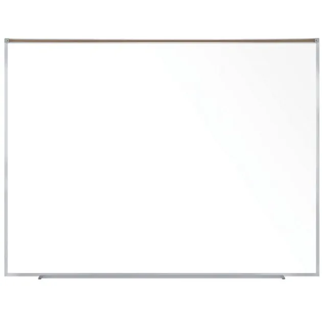 Magnetic Porcelain Projection Whiteboard with Map Rail by Ghent