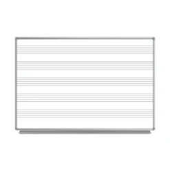Magnetic Wall-Mounted Whiteboard for Music (72'' x 48'')