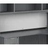 Magnetic White Glass Dry Erase Board Hutch Insert - 17"H x 69"W
