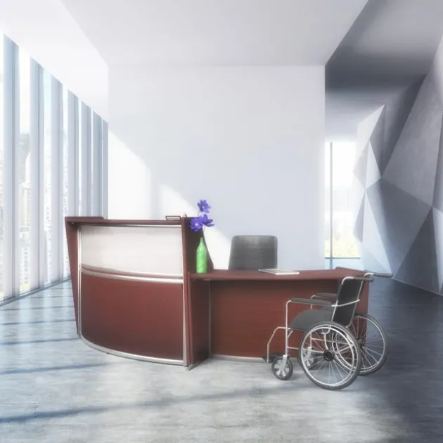 Marque Curved ADA Compliant Reception Station